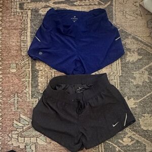 Athleta Women's Athletic Shorts - Blue and Black